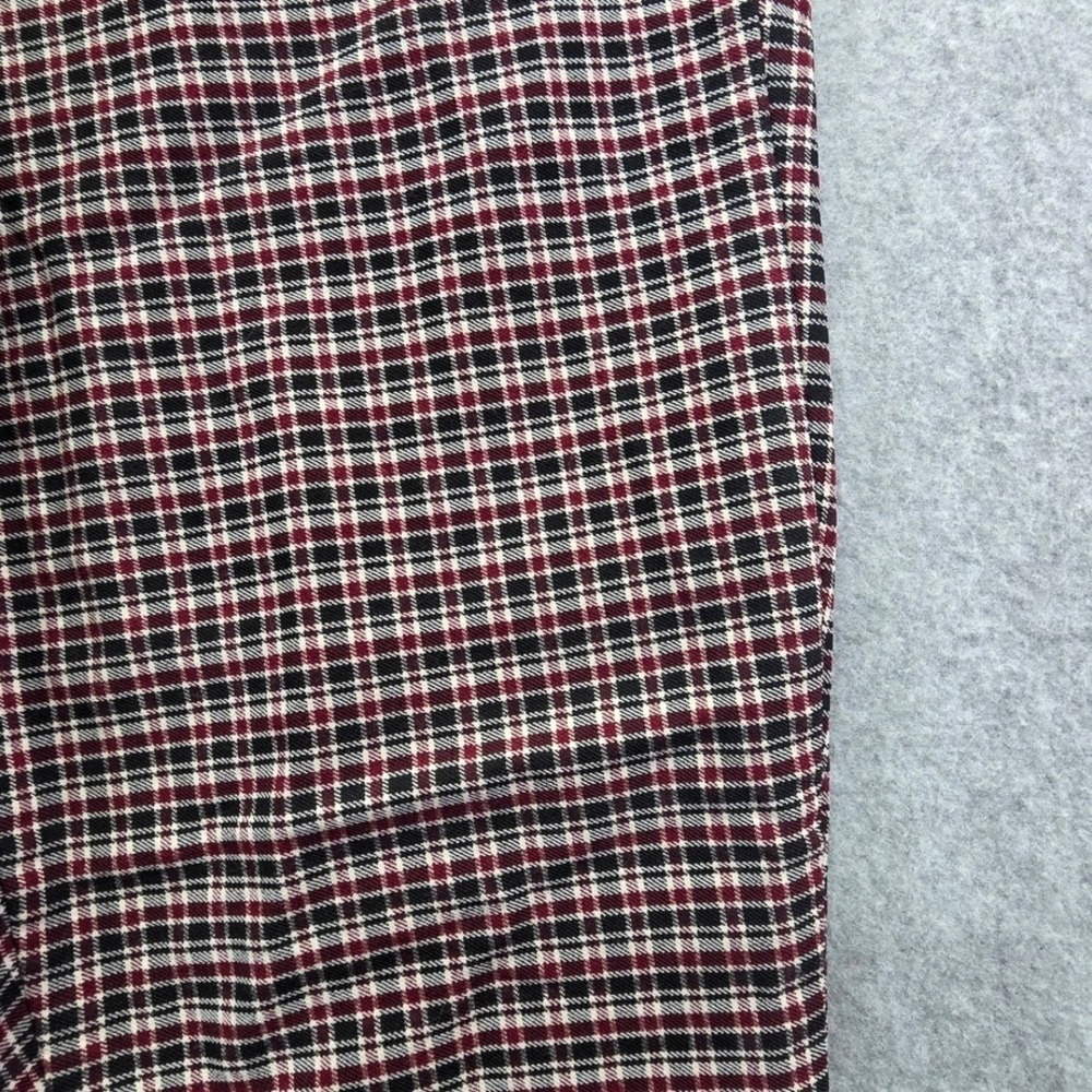 Tommy Hilfiger Womens Plaid Slim Ankle Pants Navy Red Cream Size 8 - Picture 4 of 12